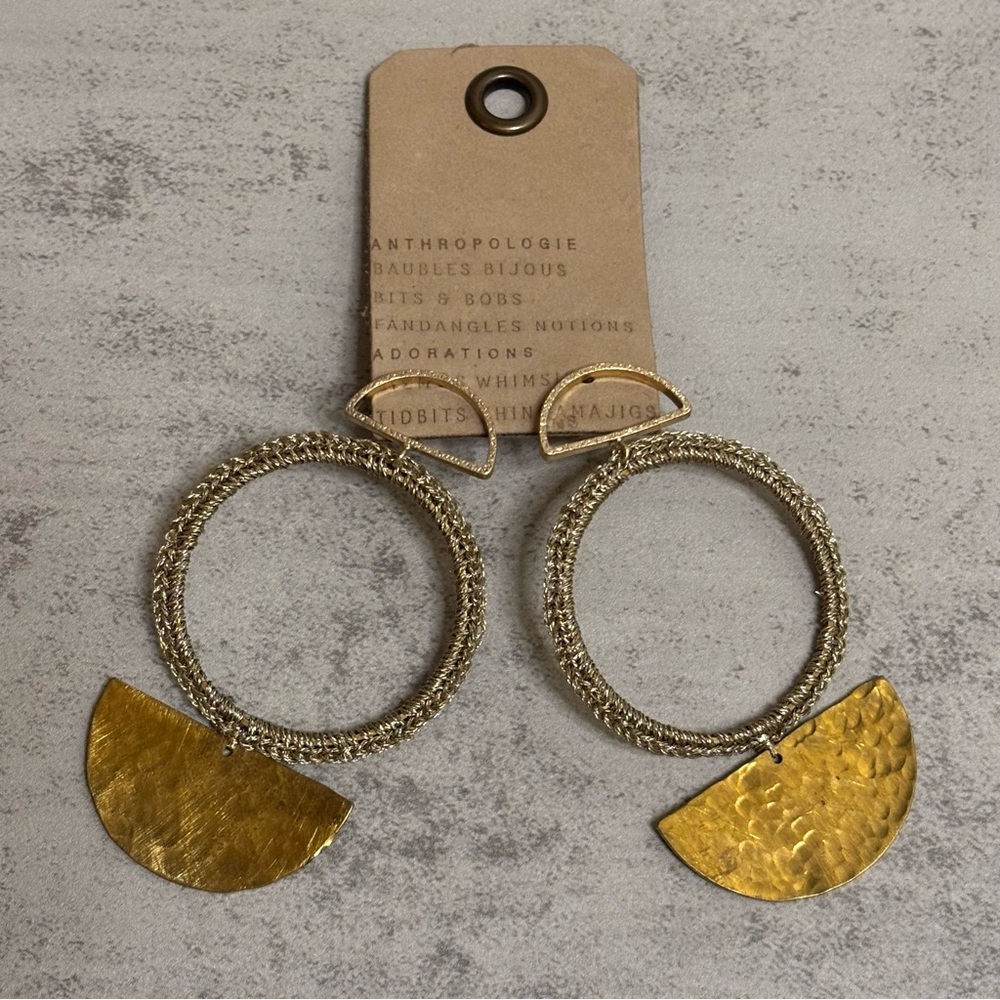Anthropologie Caitlin Crocheted Drop Earrings - Picture 3 of 7